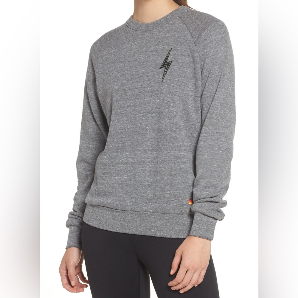 Aviator Nation Bolt Stitch Crew Sweatshirt Size XL